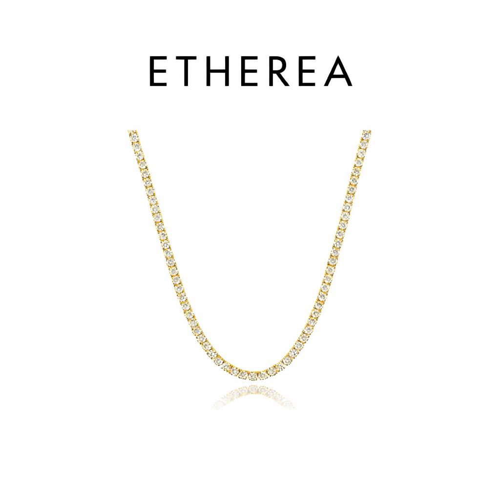 ETHEREA Moissanite Tennis Necklace