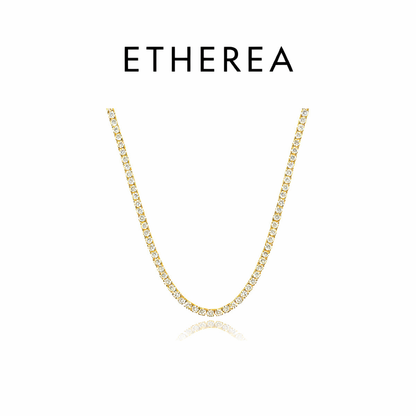 ETHEREA Moissanite Tennis Necklace