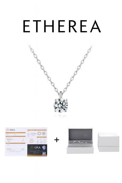 ETHEREA® 1 Carat Prong Setting Moissanite Necklace
